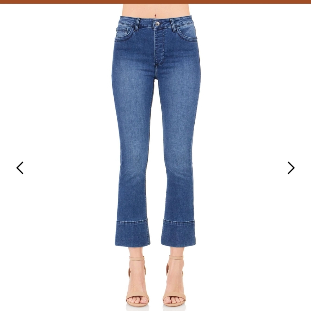Morrison Denim "Feeling Good" Starlet Dark Wash Crop Jeans
